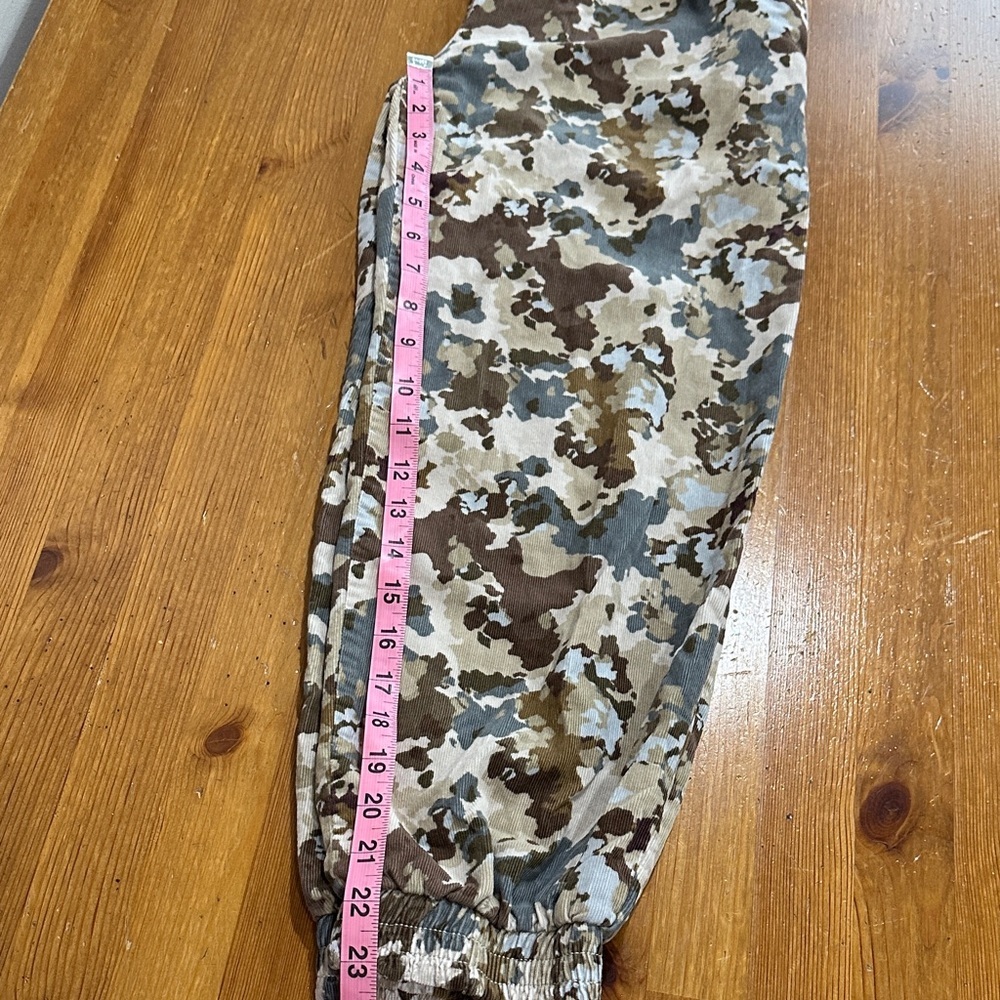 Zara Kids Girls Camouflage Joggers - Brown and Cream - Picture 4 of 8